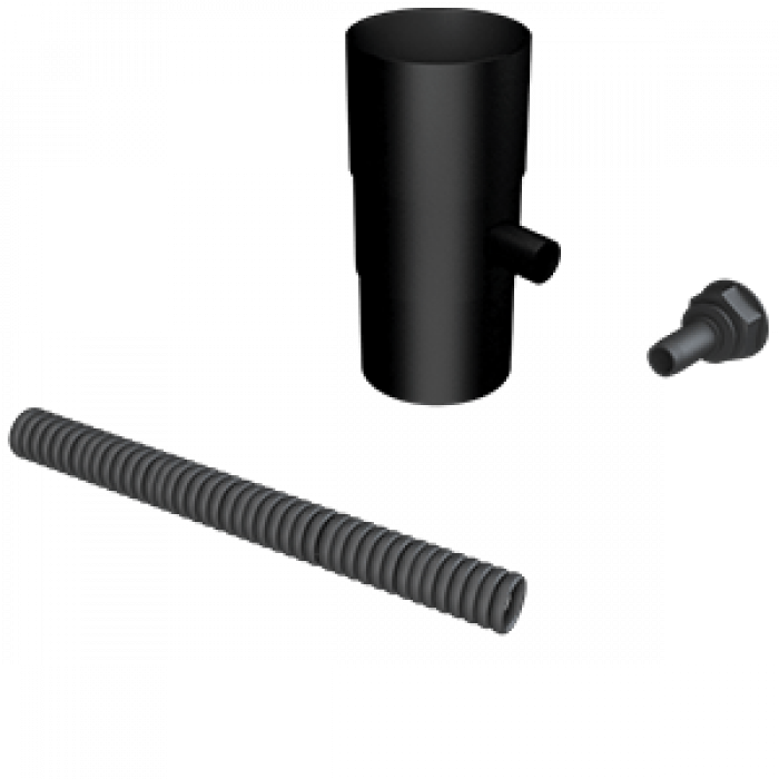 Aluminium Downpipe-Round Water Butt Deflector kit