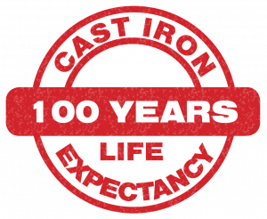 Cast iron guttering has a life expectancy of 100 years