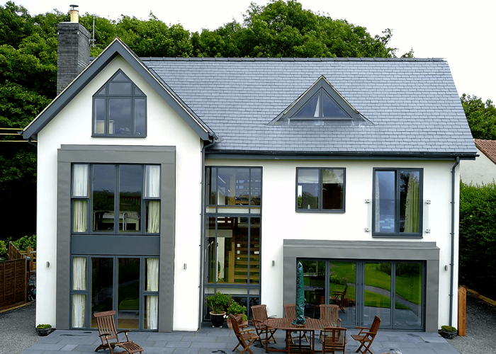Matching Rainwater & Roofline System Gives New Build Contemporary Finish