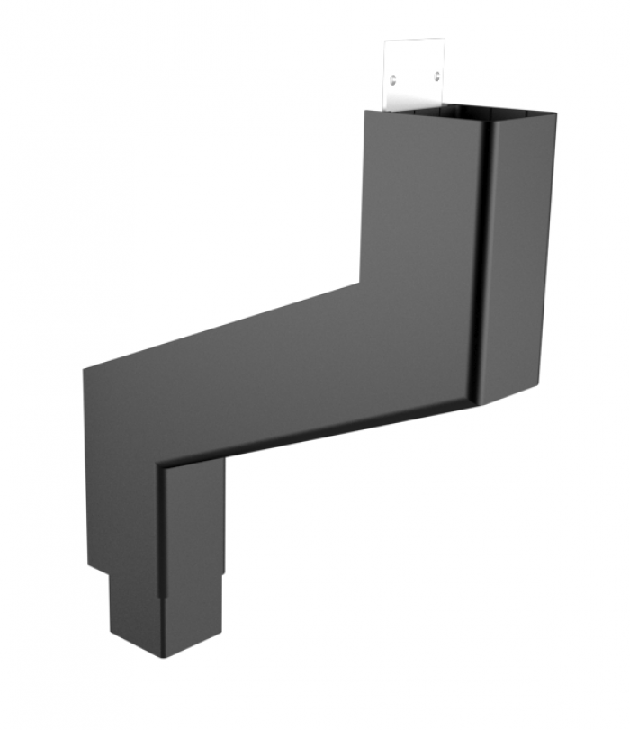 ARP aluminium security pipes - Colonnade swan neck downpipes