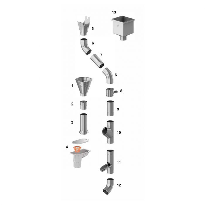 ARP Steel Downpipes - Javelin Steel Guttering System
